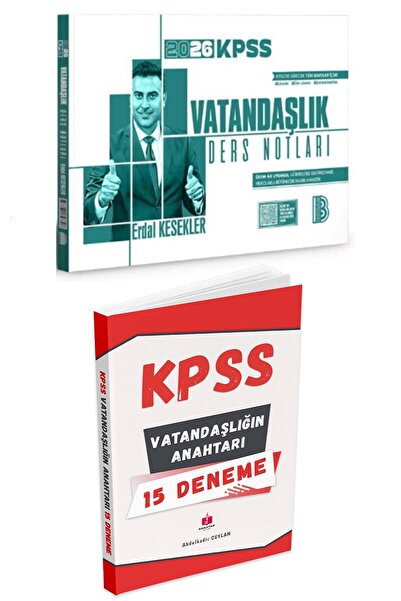 Anahtar Kitap 2026 Kpss'nin Anahtarı Vatandaşlık Deneme + Benim Hocam Erdal K...