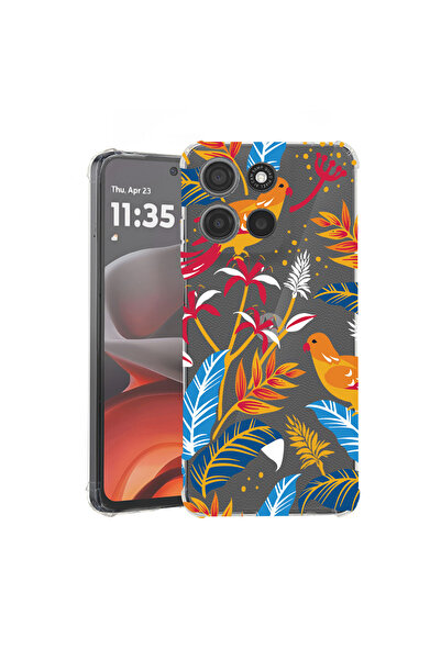 bestcase Carcasă spate antișoc pentru Motorola Moto G15, păsări colorate, 192...