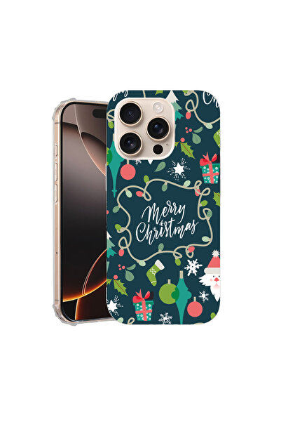 bestcase Удароустойчив калъф за Apple iPhone 16 Pro Max, Весела Коледа, AS 6