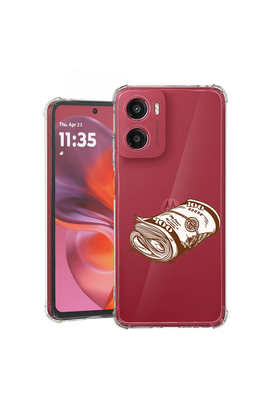 bestcase Carcasă spate antișoc pentru Motorola Moto G05, Bani, 1926357 AS 1489