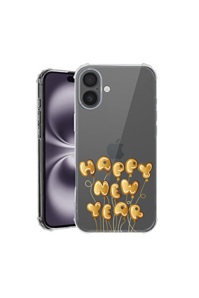 bestcase Αντικραδασμική θήκη πλάτης για Apple iPhone 16 Plus, Καλή Χρονιά, AS...