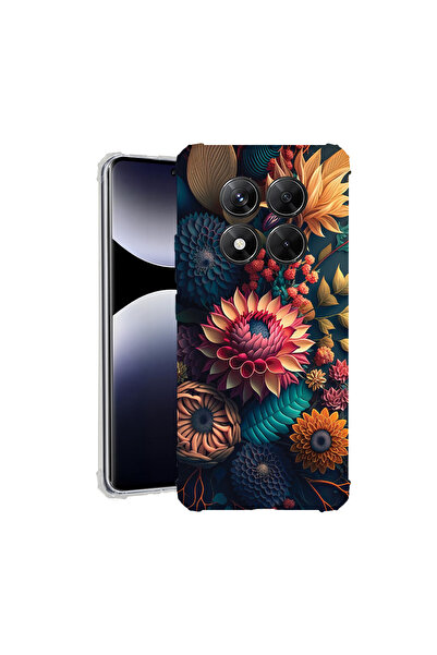 bestcase Carcasă spate antișoc pentru Xiaomi Redmi Note 14 Pro Plus, flori co...