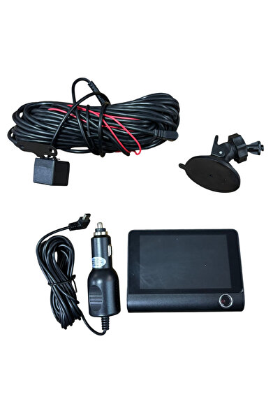 Carub Araç Kayıt Kamerası İç-Ön-arka 4 İnç Vantuzlu Ekranlı 12v Dvr Uyumlu BR...