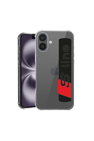 bestcase Αντικραδασμική θήκη πλάτης για Apple iPhone 16 Plus, Audi S Line, AS...
