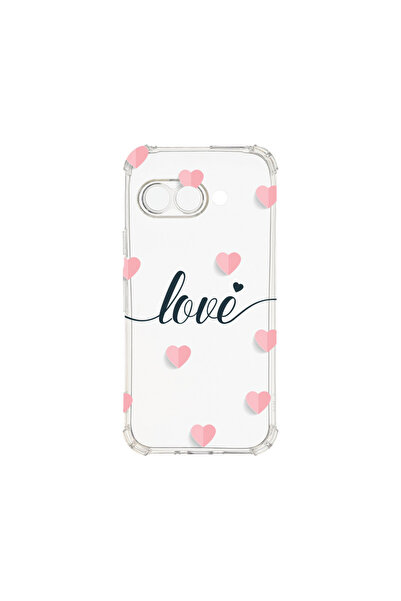 bestcase Carcasă spate antișoc pentru Google Pixel 9a, Love Flying Hearts, AS 85