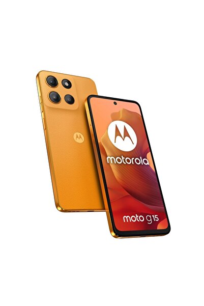 Motorola Smartphone Moto G15, 8GB RAM, 128GB, Sunrise Orange, 6.72"