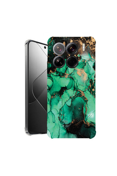 bestcase Carcasă spate antișoc pentru Xiaomi 15 Pro, marmură închisă, 1926362...