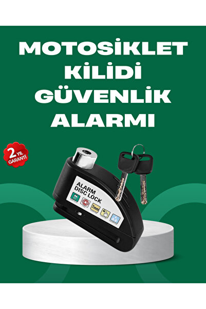 Kanonik Education Motorcycle Scooter Bike Wheel Disc Lock Security with Alarm