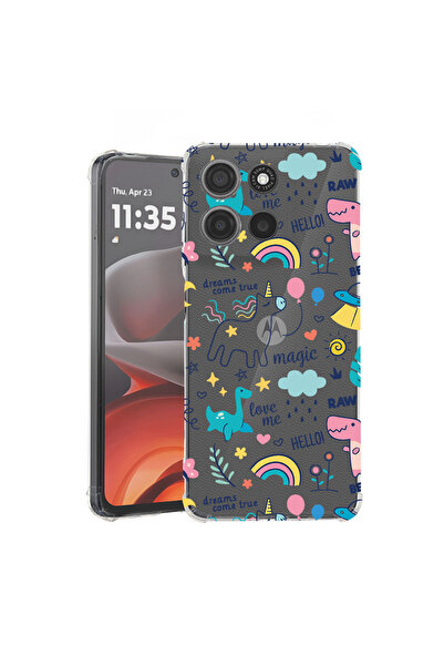 bestcase Husă spate antișoc pentru Motorola Moto G75, Unicorn - Dreams Come T...