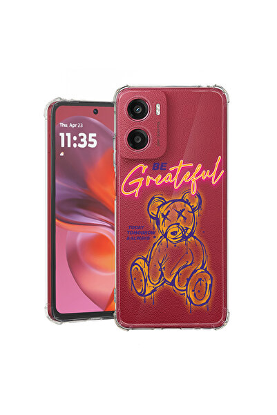 bestcase Carcasă spate antișoc pentru Motorola Moto G05, Teddy Bear - Be Grateful, 1926357 AS 1570