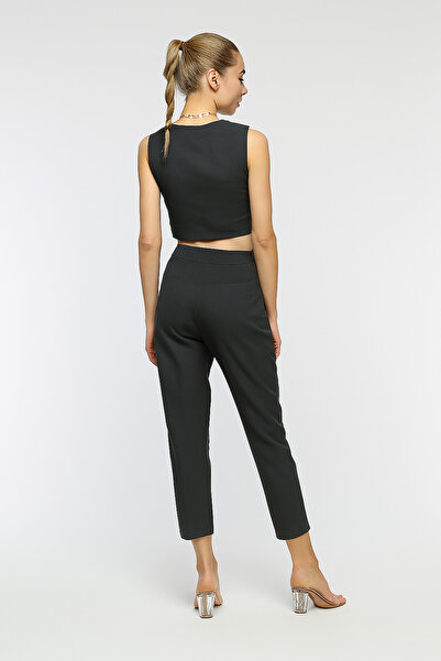 Elaxi Double Fabric Vest & Pants Double Set