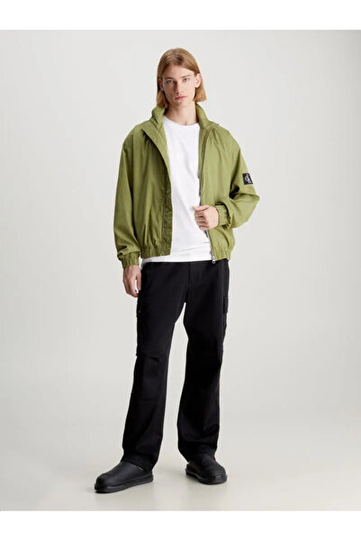 Calvin Klein Relaxed Cotton Zip up Jacket- Windbreaker Jacket