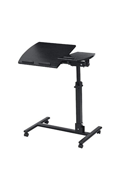 HOZRO Suport de masă portabil SELLING DEPOT pentru laptop – Înălțime și unghi reglabile, blat din lemn și metal