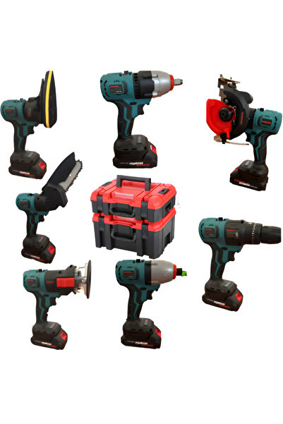 SPEEDSTORE 7in1 48V multi-function kit with 7 heads and 2 batteries