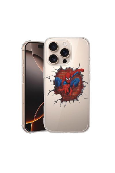 bestcase Anti Shock Back Case For Apple iPhone 16 Pro Max, SpiderMan, AS 1666