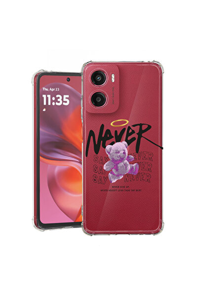 bestcase Carcasă spate antișoc pentru Motorola Moto G05, Ursuleț de pluș - ni...
