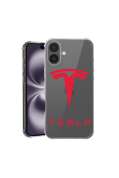 bestcase Carcasă spate antișoc pentru Apple iPhone 16, Tesla Red, AS 1711