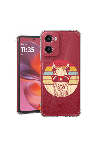 bestcase Carcasă spate antișoc pentru Motorola Moto G05, Oldschool LLama, 192...