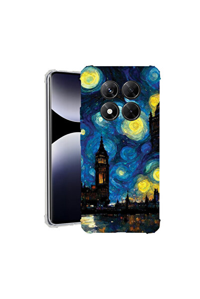 bestcase Carcasă spate antișoc pentru Xiaomi Redmi Note 14 Pro 5G, Starry Nig...