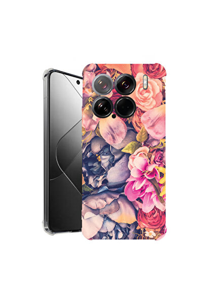 bestcase Carcasă spate antișoc pentru Xiaomi 15, model floral, 1926363 AS 5