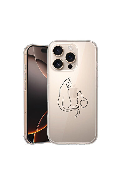 bestcase Carcasă spate antișoc pentru Apple iPhone 16 Pro Max, Abstract Cat, ...