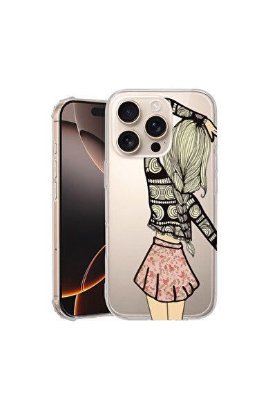 bestcase Αντικραδασμική θήκη πλάτης για Apple iPhone 16 Pro, Girl Friend, AS 188