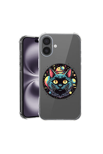 bestcase Carcasă spate antișoc pentru Apple iPhone 16 Plus, Mystic Black Cat,...