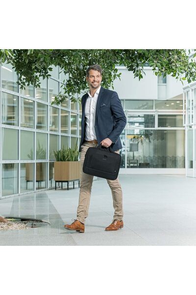 Dicota حقيبة كمبيوتر محمول Eco Top Traveller Base، مقاس 13-14.1 بوصة، لون أسود