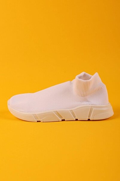 BONY SOCKS Pantofi SuperB Socks alb