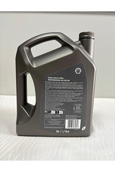 SHELL Helix Ultra Professional AG 5W30 5L Motor Yağı (Üretim Tarihi 2025)