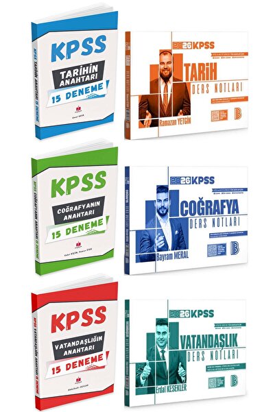 Anahtar Kitap 2026 Kpss'nin Anahtarı Genel Kültür Deneme Seti + Benim Hocam G...