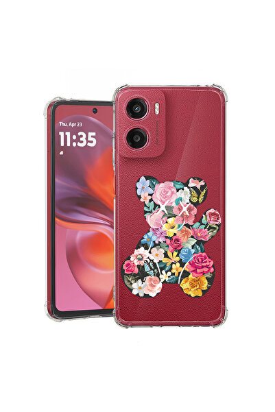 bestcase Carcasă spate antișoc pentru Motorola Moto G05, culoarea ursulețului...