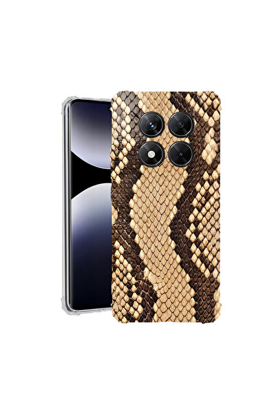 bestcase Carcasă spate antișoc pentru Xiaomi Redmi Note 14 Pro 5G, model piel...