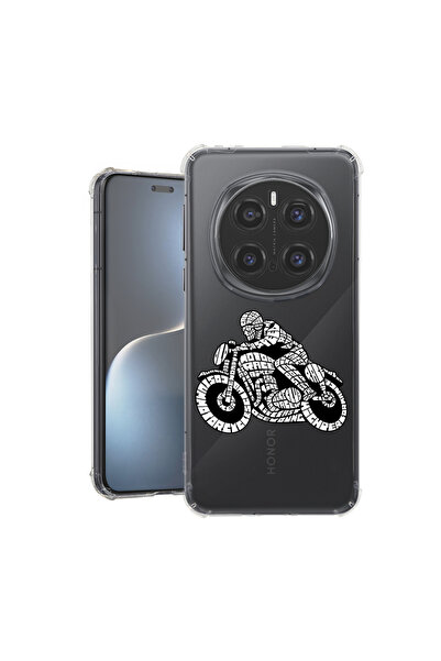 bestcase Αντικραδασμική θήκη πίσω για Honor Magic7 Pro, Calligraphy Moto Spor...