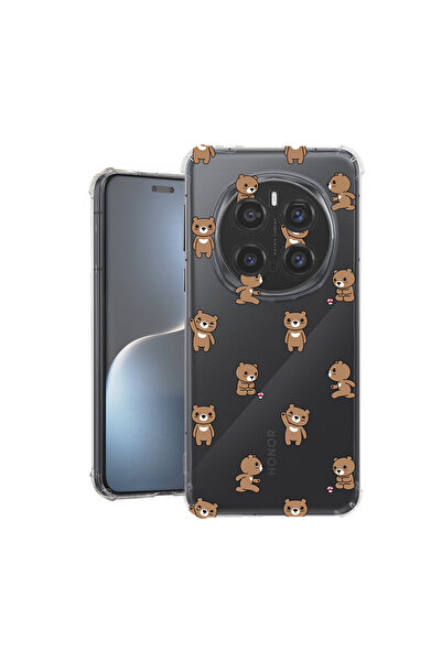 bestcase Carcasă spate antișoc pentru Honor Magic7 Pro, model ursuleț de pluș...