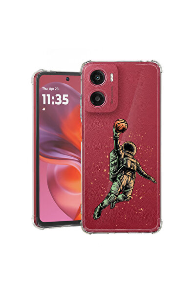 bestcase Carcasă spate antișoc pentru Motorola Moto G05, Astronaut Basketball...