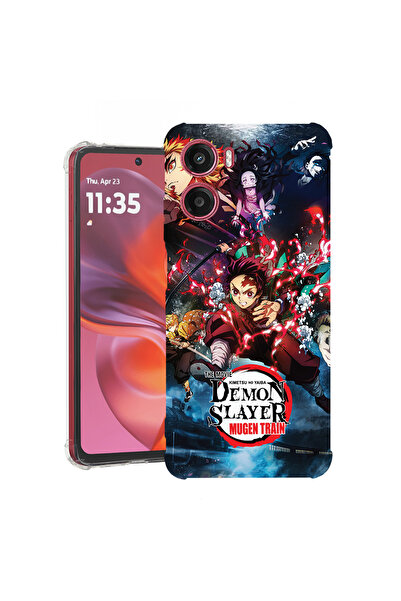 bestcase Carcasă spate antișoc pentru Motorola Moto E15, Demon Slayer, 198824...