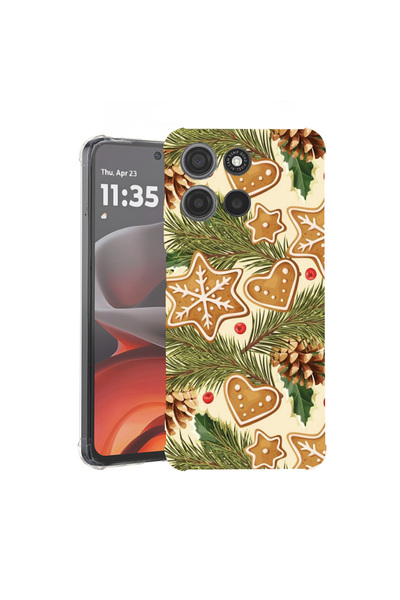 bestcase Carcasă spate antișoc pentru Motorola Moto G75, Xmas Pattner, 194601...