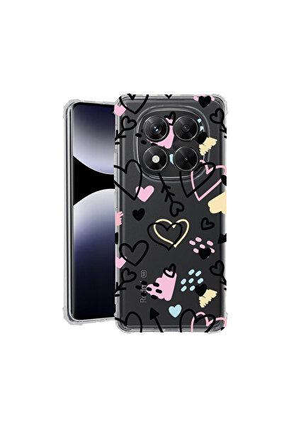 bestcase Carcasă spate antișoc pentru Xiaomi Redmi Note 14 Pro Plus, simbolur...