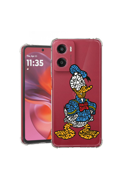 bestcase Carcasă spate antișoc pentru Motorola Moto E15, Calligraphy Donald, ...