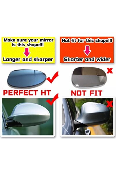 CED AUTO TRADE Set of 2 Mirror Covers BMW 1 Series E81 2005–2009 Non-Facelift, Type M, Clip-on