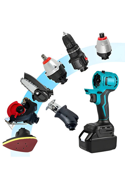 SPEEDSTORE 7in1 48V multi-function kit with 7 heads and 2 batteries