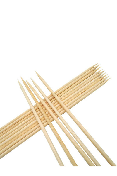 Bisbell عصا شواء خشبية، عصا لحم للشواء، 30 سم × 4، 48 قطعة، BB2801