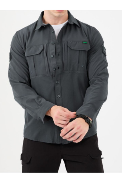 TRS YB GİYİM İSSİ OUTDOOR GÖMLEK LİKRALI GÖMLEK TAKTİK GÖMLEK KORUMA GÖMLEK YAZLIK