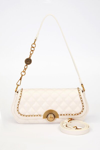 Levidor Geantă de umăr LEVIDOR cu detaliu de curea cu lanț