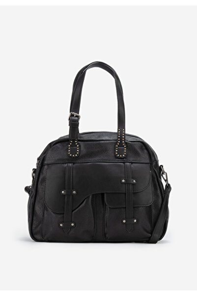 B T Shoes Černá rukojeť kabelky Tizziana