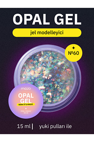 MOJO Tırnak Jeli OPAL Gel No.60 Tırnak Modelaj Jeli 15 ml