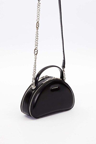 Levidor Чорна напівмісячна модель сумки через плече