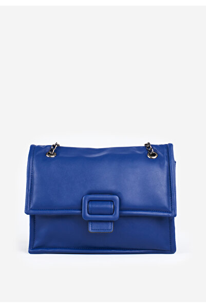 B T Shoes Modrá ramenná kabelka Poesy
