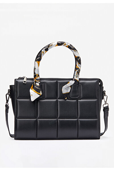 B T Shoes Černá rukojeť kabelky Selenite